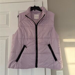 Avec Les Filles lilac puffer vest
